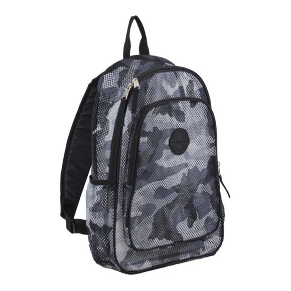 camo mesh backpack